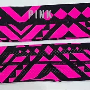 PINK Victoria's Secret Neon Pink and Black headband